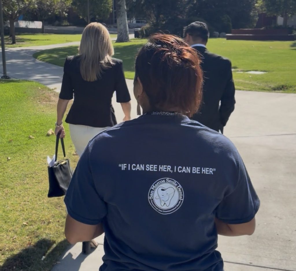 If I Can See Her, I Can Be Her T-shirt displayed at the Junior Women’s Academy