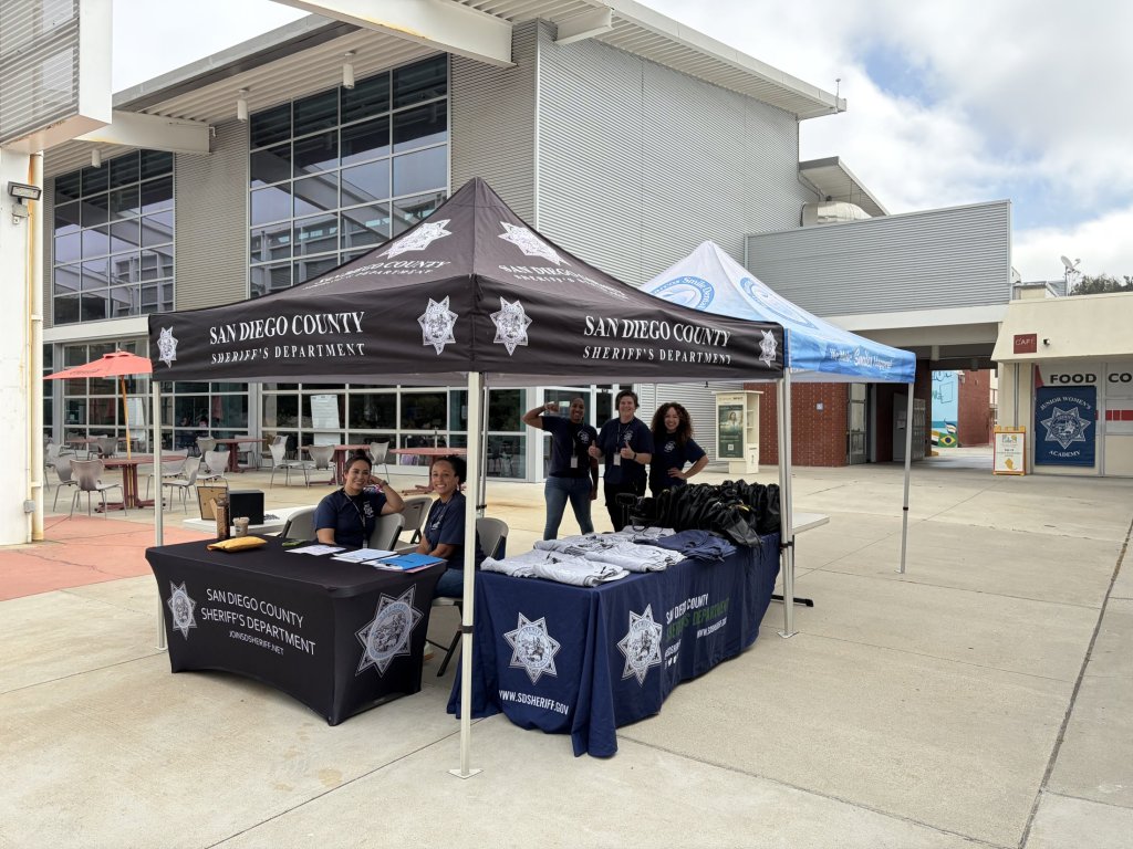 San Diego County Sheriff’s Department tent at the Junior Women’s Academy