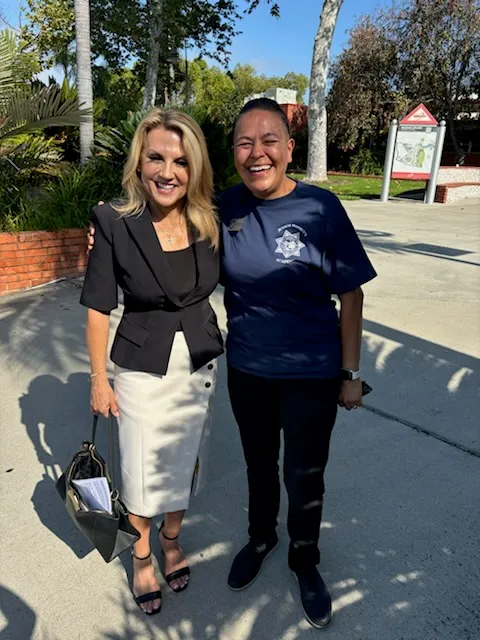 Carla Yriqui at the San Diego Sheriff’s Junior Women’s Academy